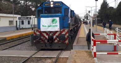 El Tren Solidario llega a Cañuelas con donaciones para la Patagonia